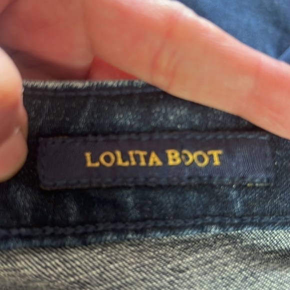 Lucky BRAND Dark Blue Wash Lolita Boot Mid-Rise Bootcut Jean Size 6/28 - Picture 13 of 16
